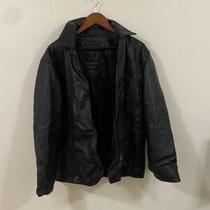 Claiborne Black Leather Jacket